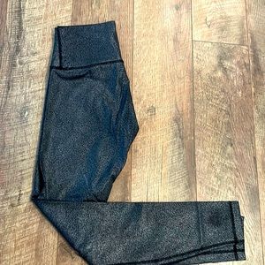 Lululemon black/silver foil leggings!